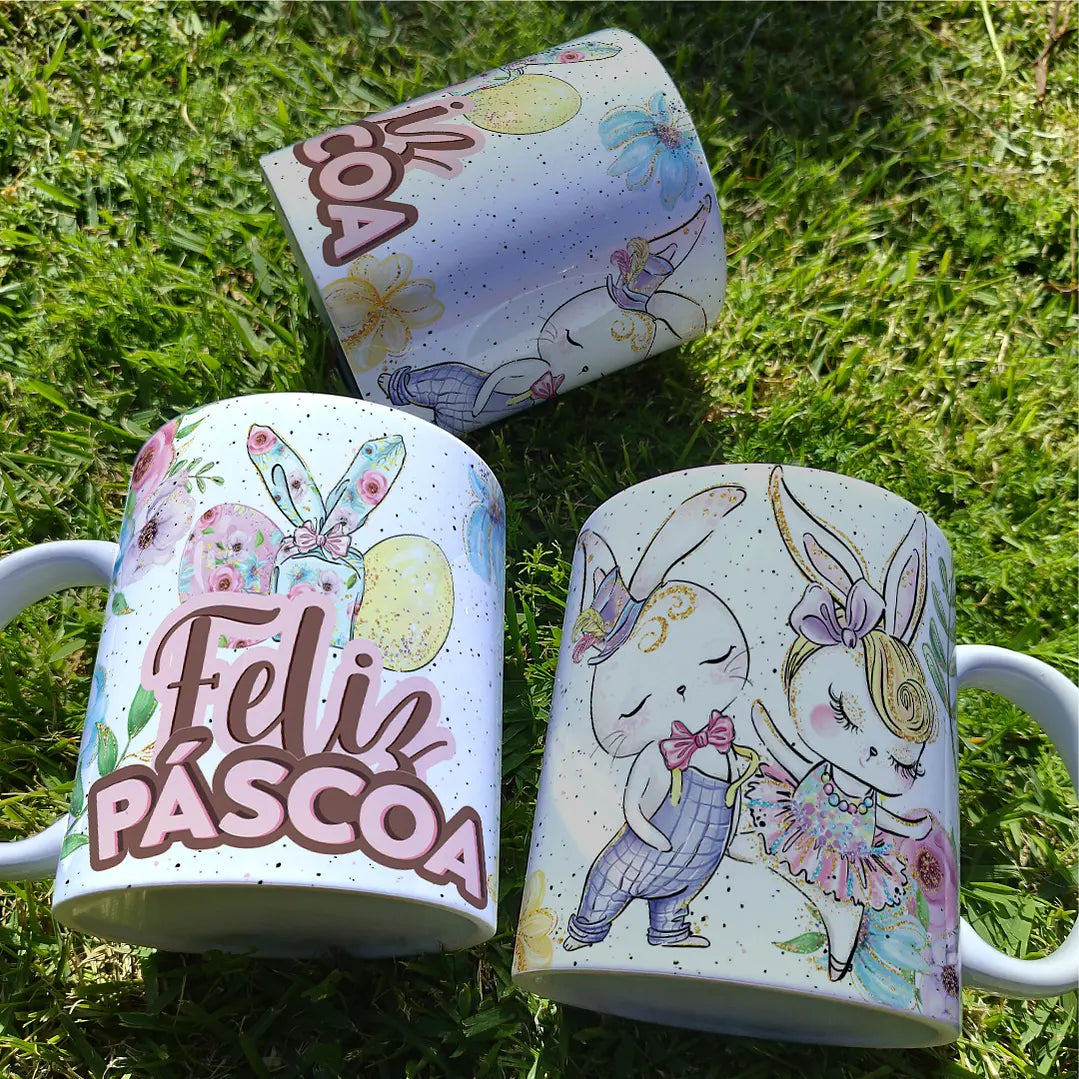 Canecas Feliz Páscoa Divertidas