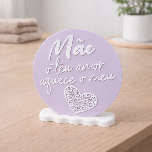 Quadro com mensagem Mãe