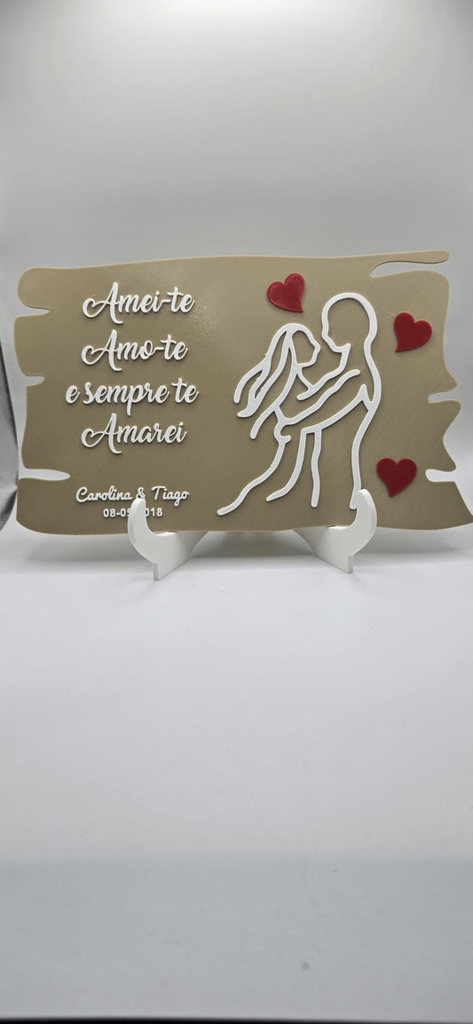 Quadro Decorativo Personalizado em Impressão 3D