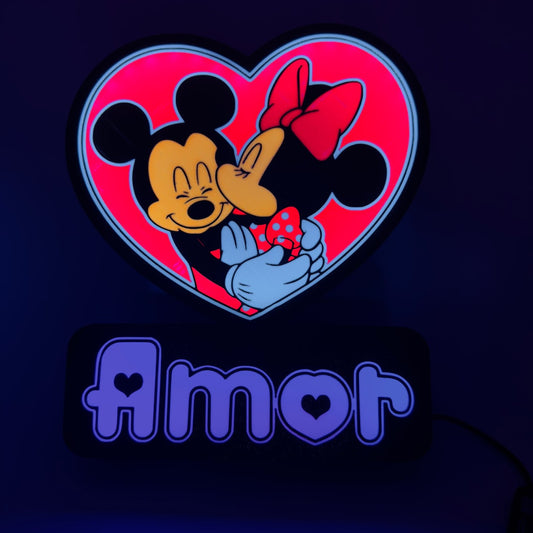 Luz de Presença Mickey e Minnie