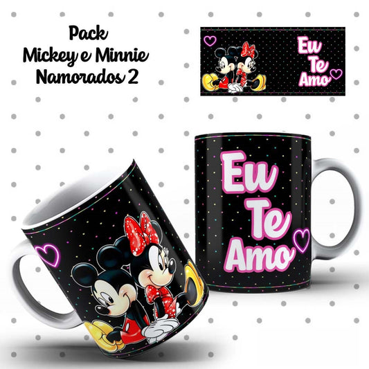 Caneca Dia dos Namorados Mickey e Minnie
