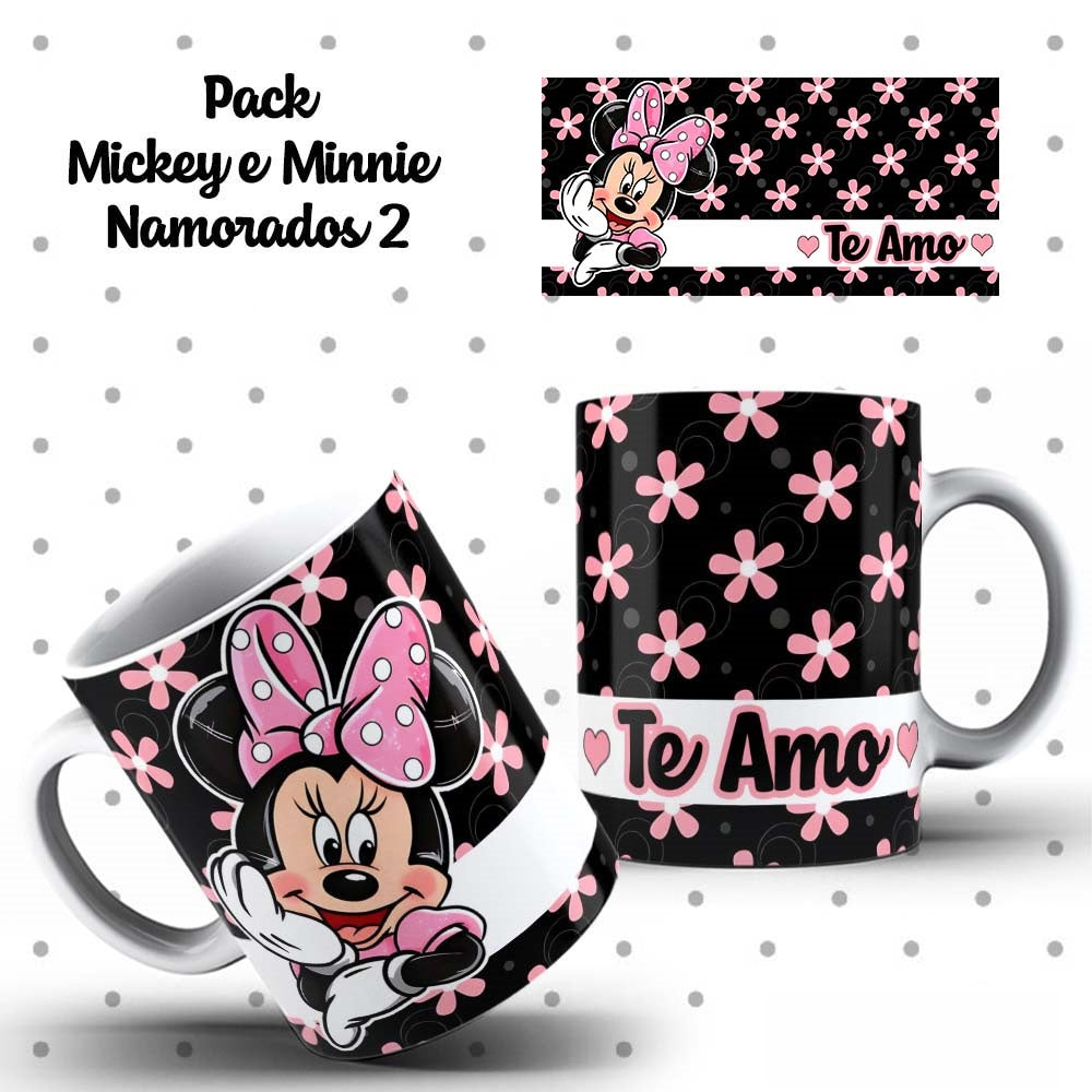 Caneca Dia dos Namorados Mickey e Minnie