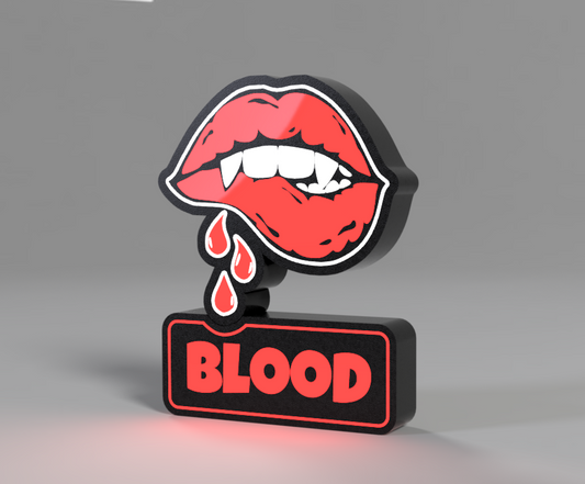 Luminárias Blood Lips