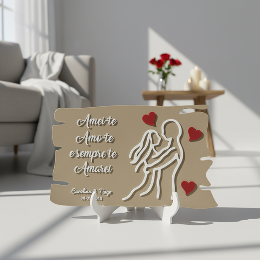 Imagem lifestyle da peça decorativa de casal