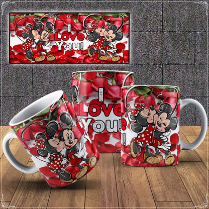 Caneca Mickey e Minnie Namorados