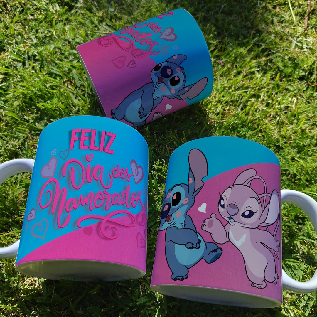 Caneca Stitch e Angel