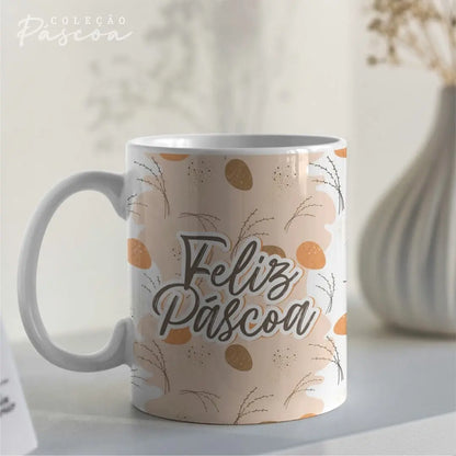 Canecas simples Feliz Páscoa