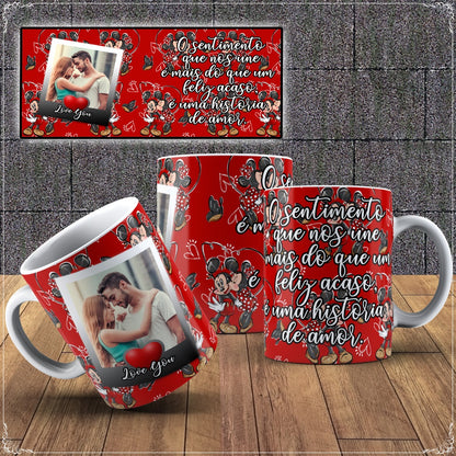 Caneca Mickey e Minnie Namorados