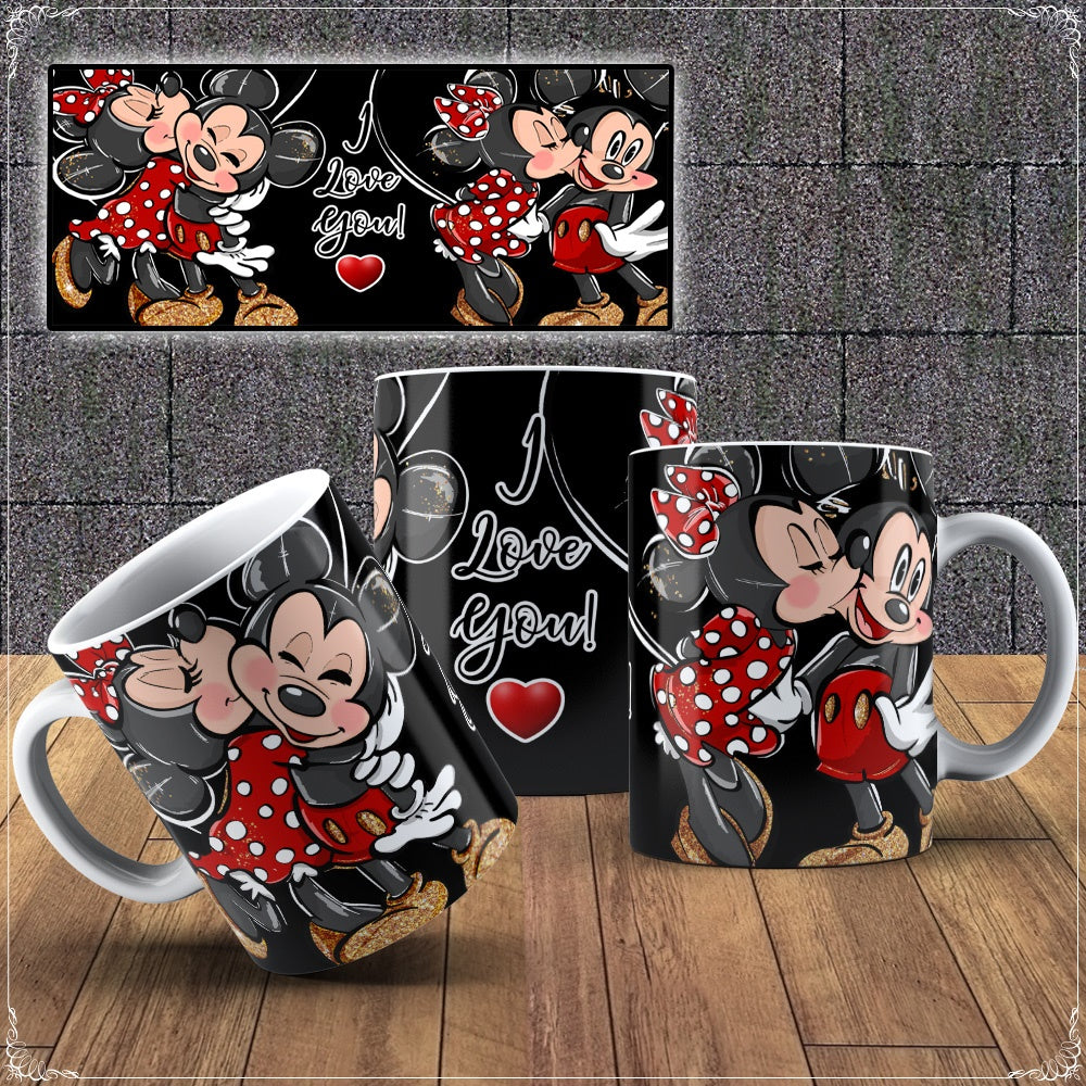 Caneca Mickey e Minnie Namorados