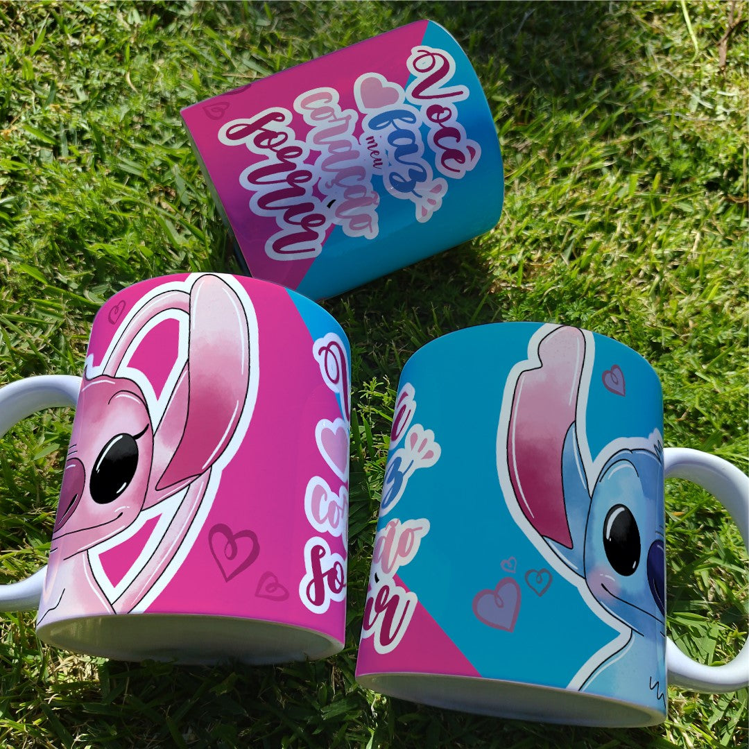 Caneca Stitch e Angel