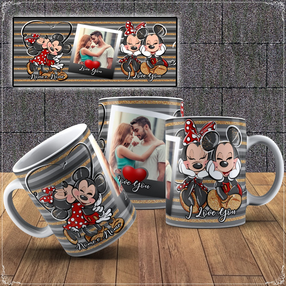 Caneca Mickey e Minnie Namorados