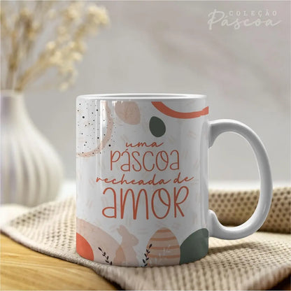 Canecas simples Feliz Páscoa