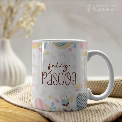 Canecas simples Feliz Páscoa