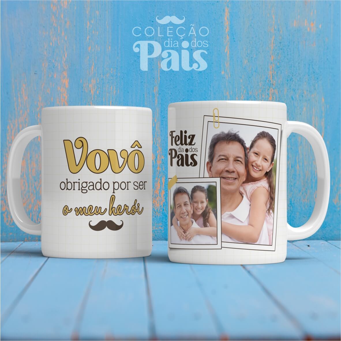 T-shirt, Caneca e Azulejo Dia do Pai