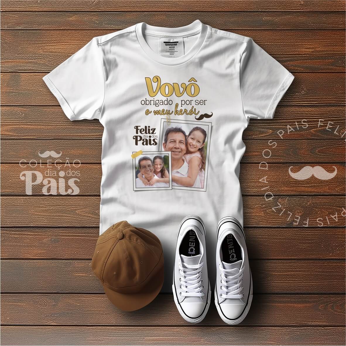 T-shirt, Caneca e Azulejo Dia do Pai