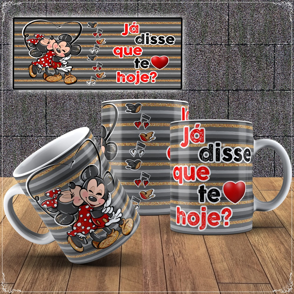 Caneca Mickey e Minnie Namorados