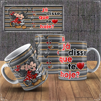 Caneca Mickey e Minnie Namorados