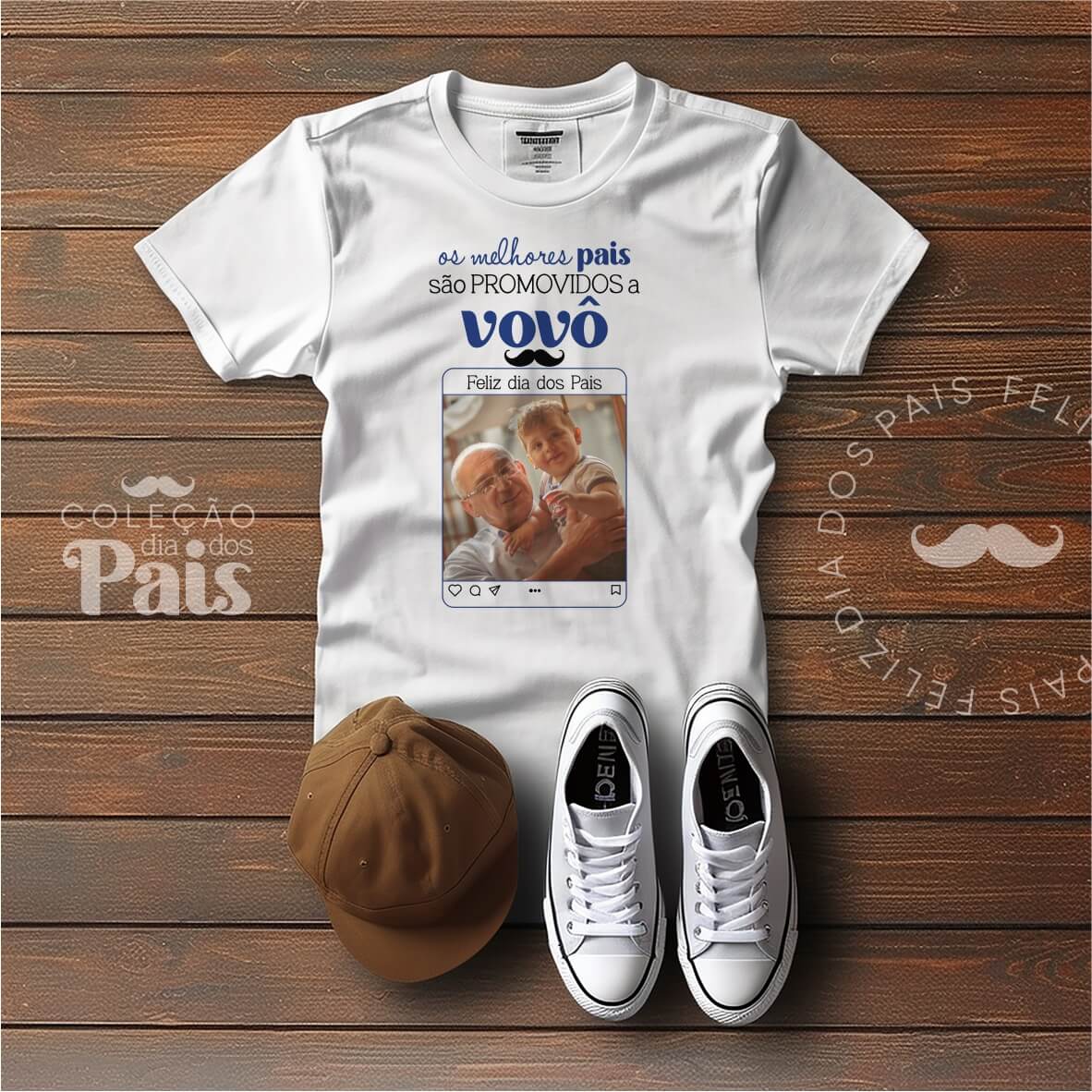 T-shirt, Caneca e Azulejo Dia do Pai