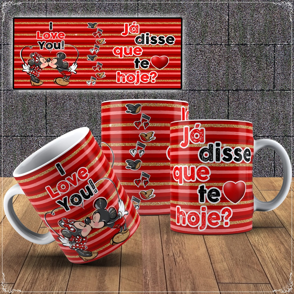 Caneca Mickey e Minnie Namorados