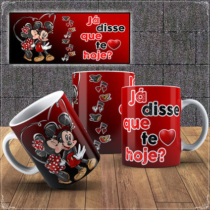 Caneca Mickey e Minnie Namorados