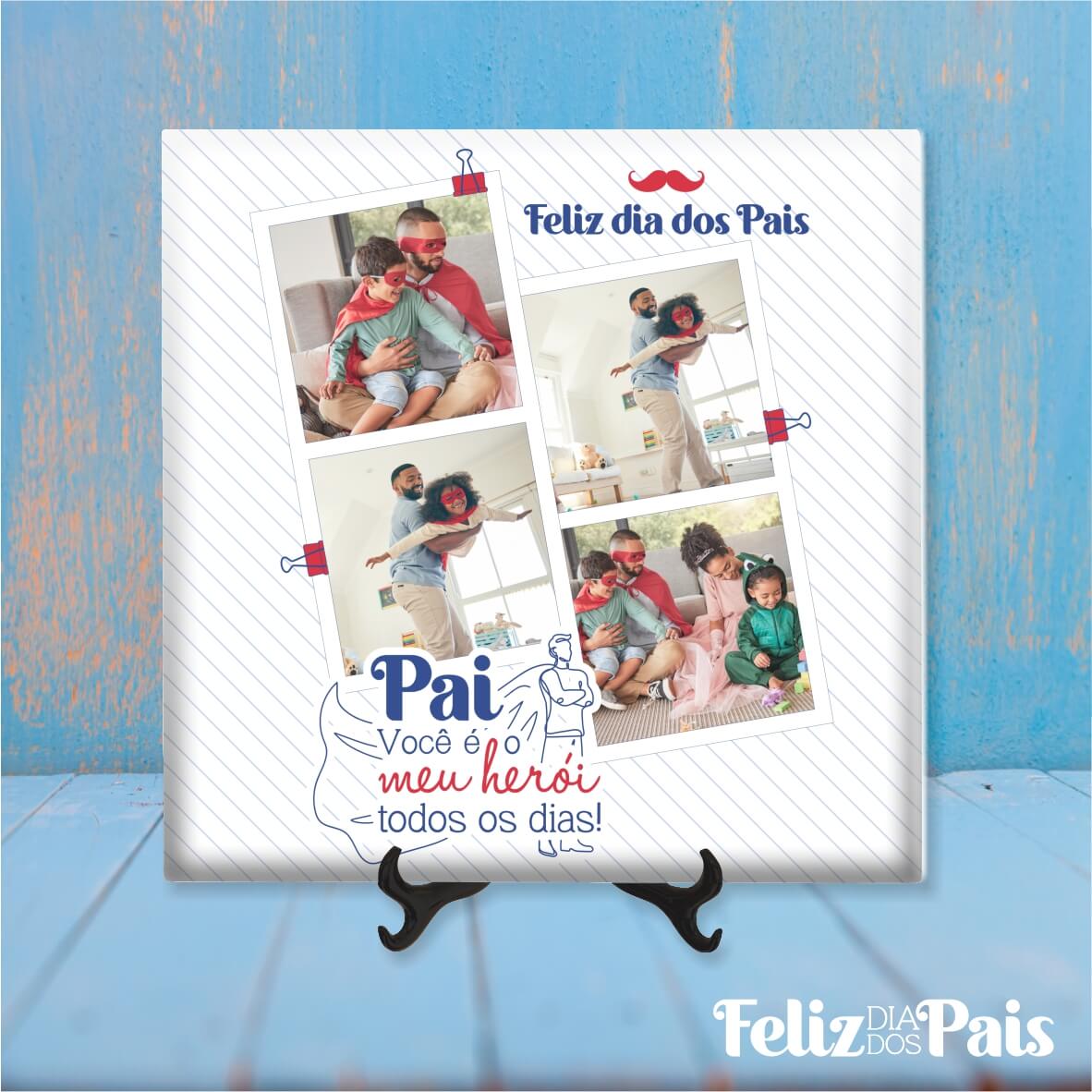 T-shirt, Caneca e Azulejo Dia do Pai