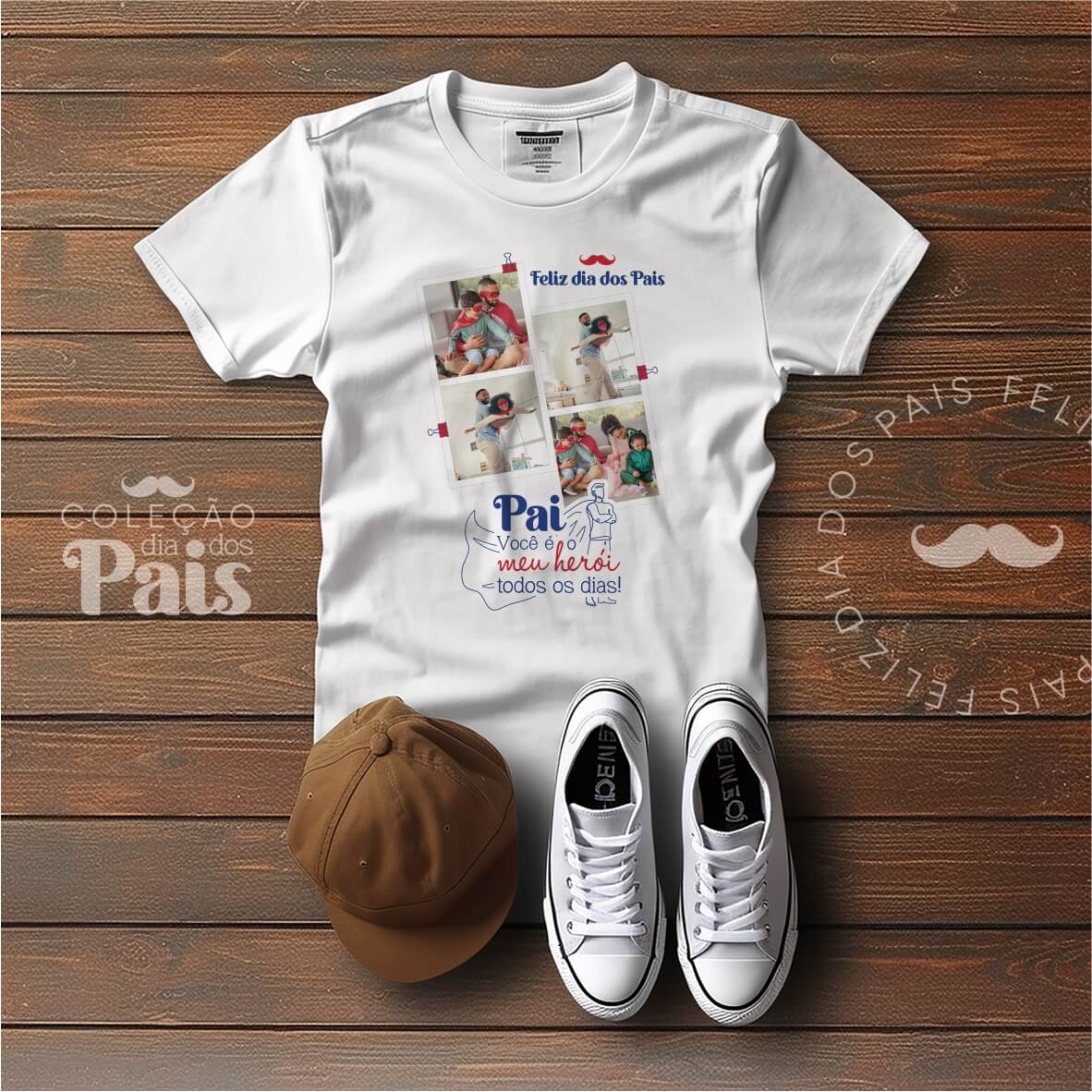 T-shirt, Caneca e Azulejo Dia do Pai