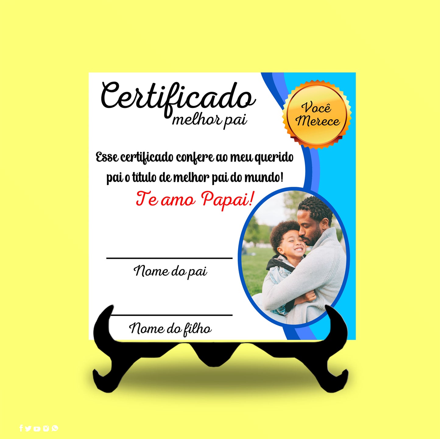 Certificado Dia do Pai
