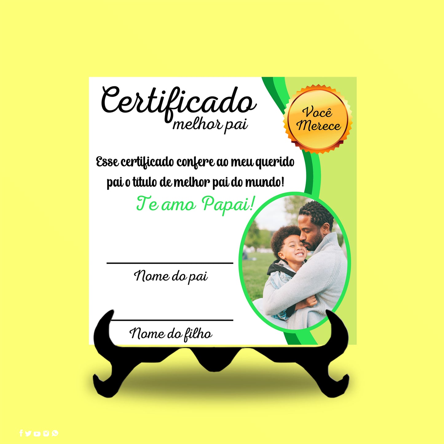 Certificado Dia do Pai