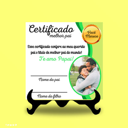 Certificado Dia do Pai