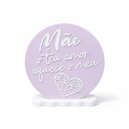 Quadro com mensagem Mãe