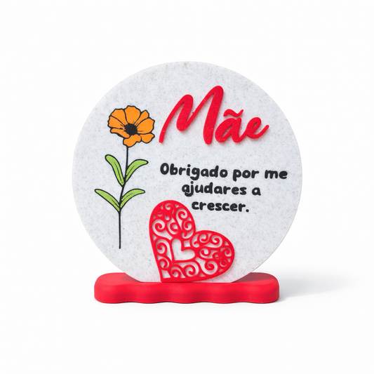 Quadro decorativo com mensagem