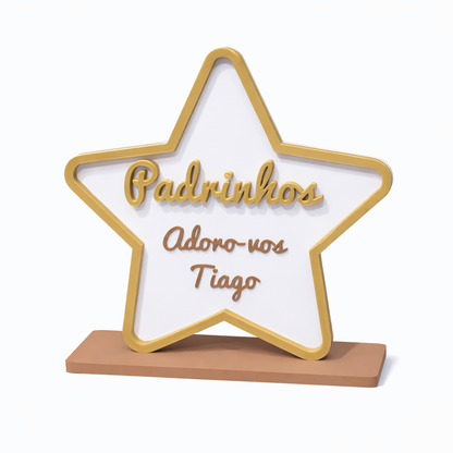 Decoração Estrela Padrinhos