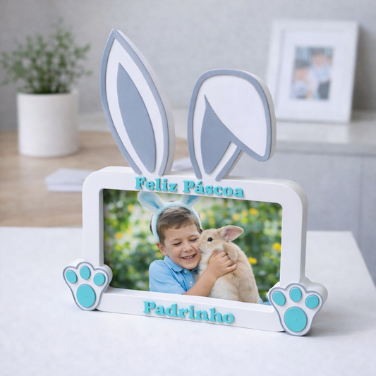 Porta-Retrato Coelho Páscoa para Padrinhos