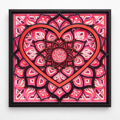 Quadro Mandala Coração