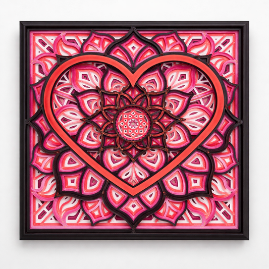 Quadro Mandala Coração