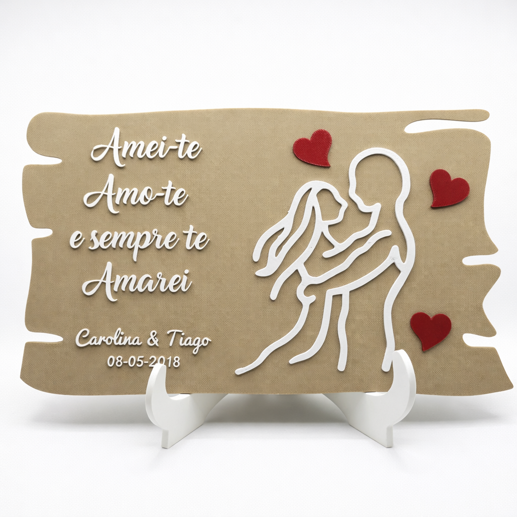 Quadro Decorativo Personalizado em Impressão 3D