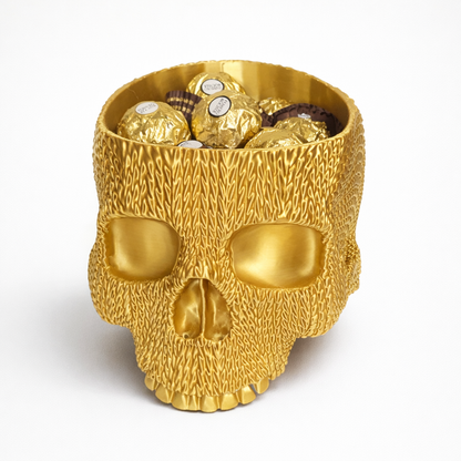 Porta-Objetos Decorativo Caveira Luxuosa