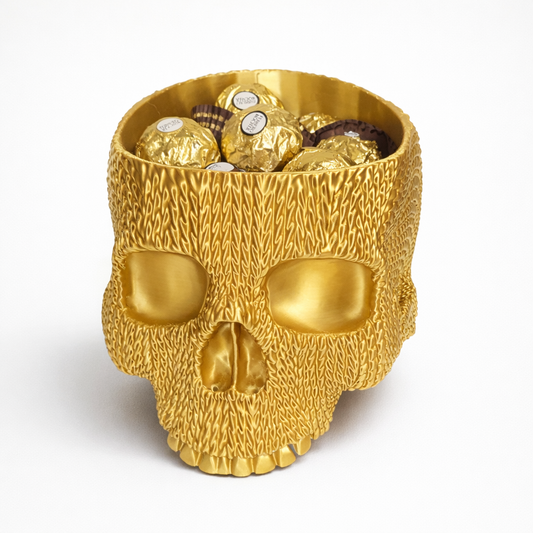 Porta-Objetos Decorativo Caveira Luxuosa