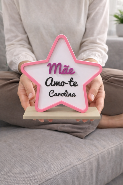 Estrela Decorativa Mãe