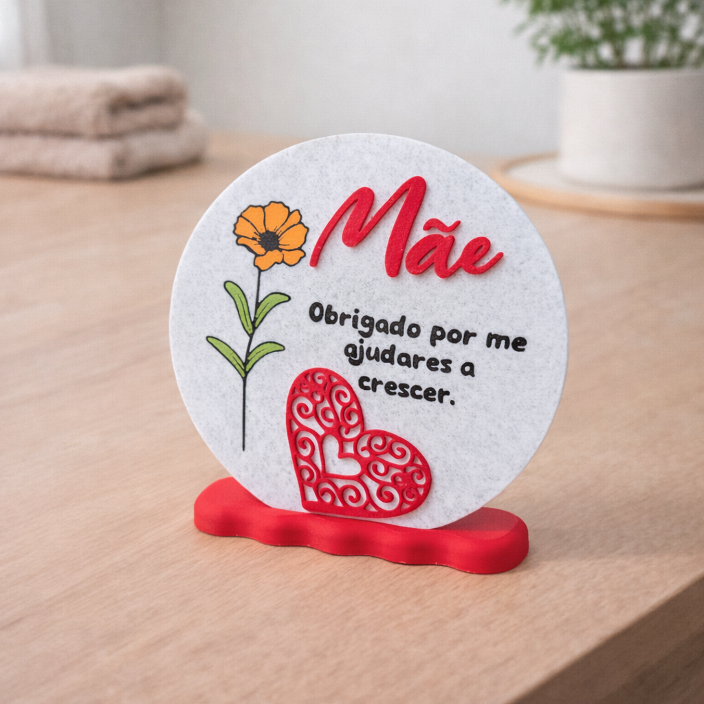 Quadro decorativo com mensagem