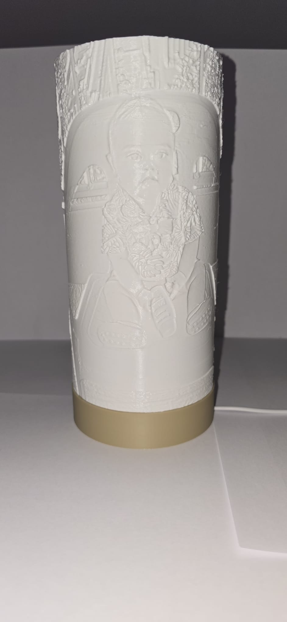 Candeeiro Cilindrico com Fotos