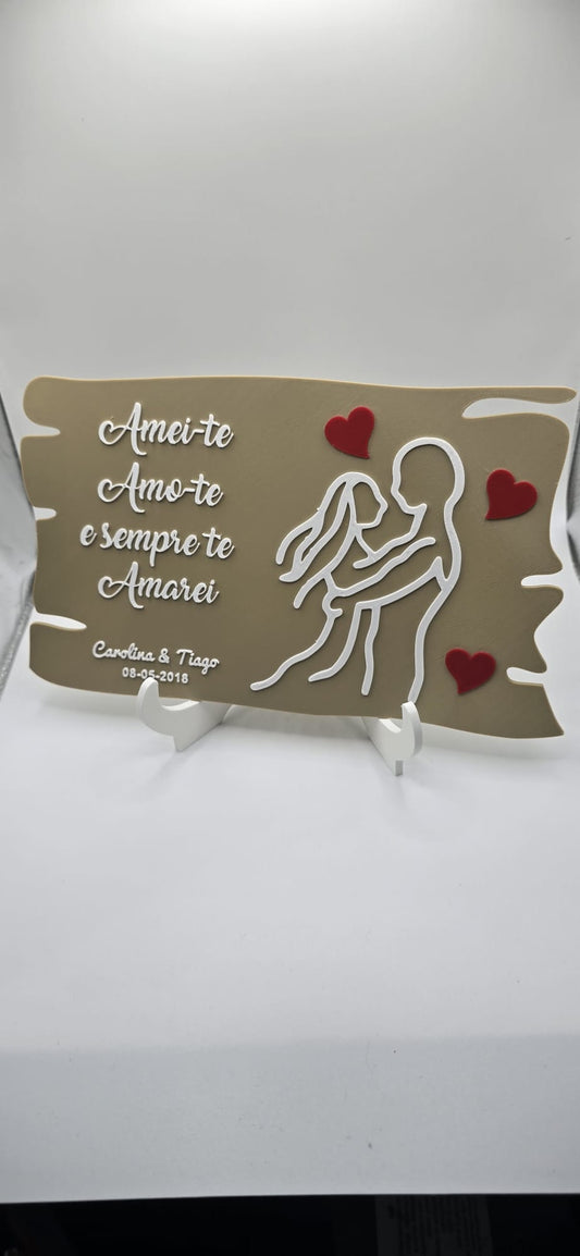 Quadro Decorativo Personalizado em Impressão 3D