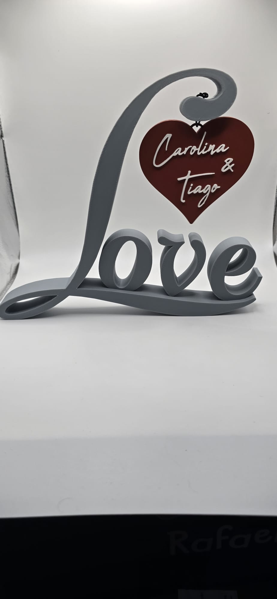 Decoração Love + Pendente personalizado