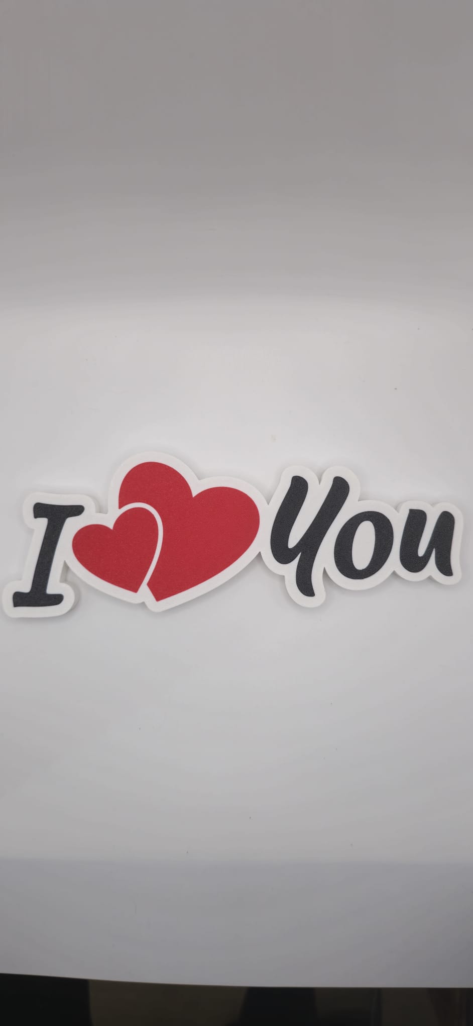 Placa Decorativa "I ♥ You"