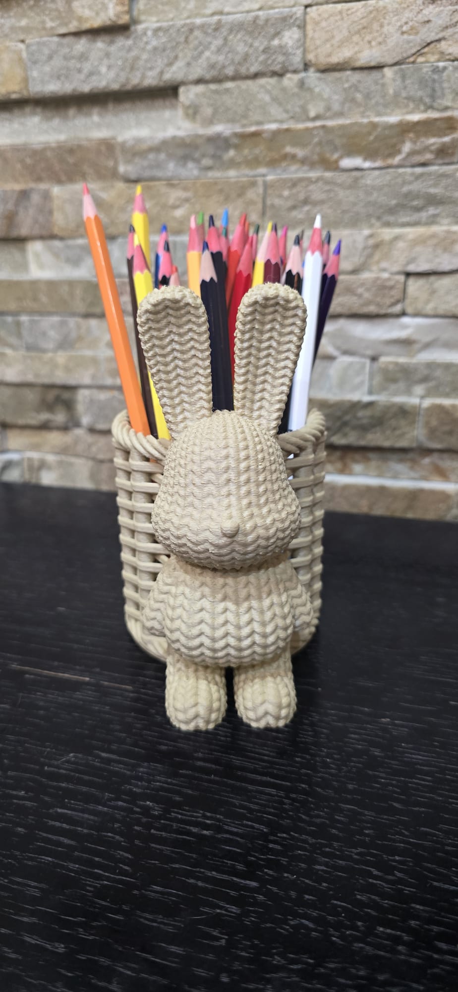 Cesto Decorativo em Formato de Coelho