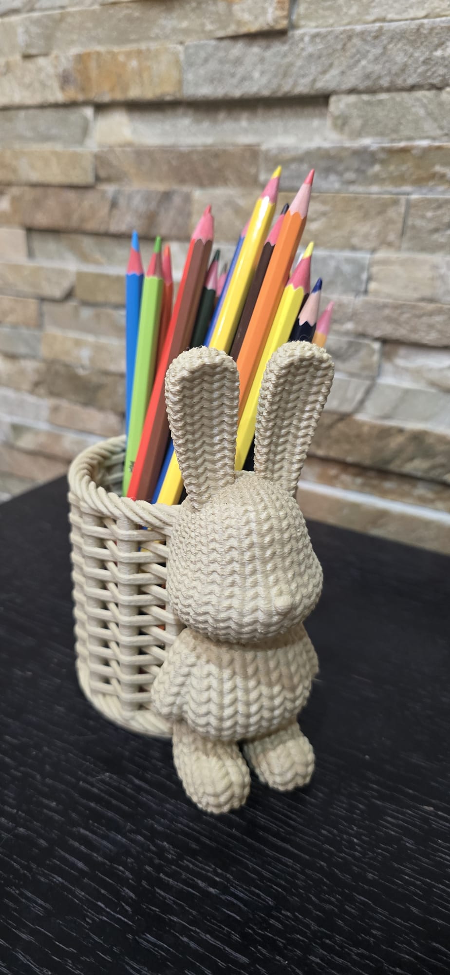 Cesto Decorativo em Formato de Coelho