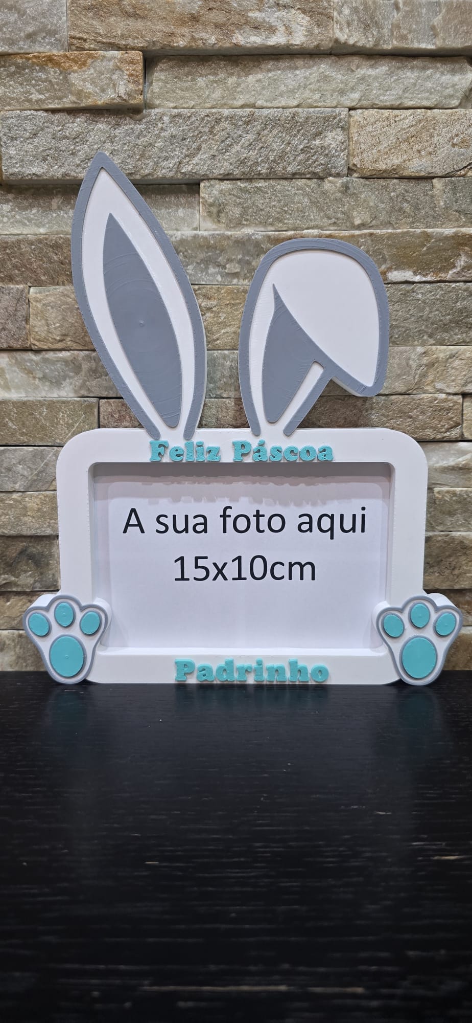 Porta-Retrato Coelho Páscoa para Padrinhos