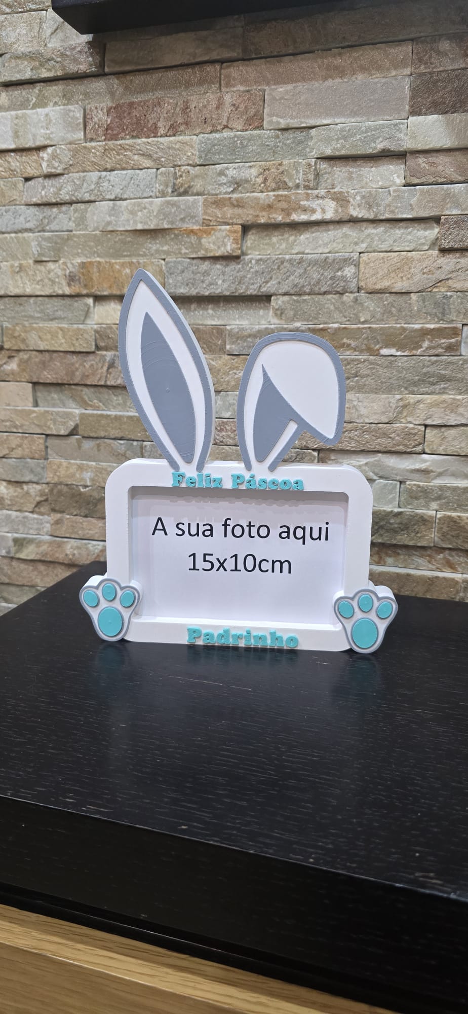 Porta-Retrato Coelho Páscoa para Padrinhos