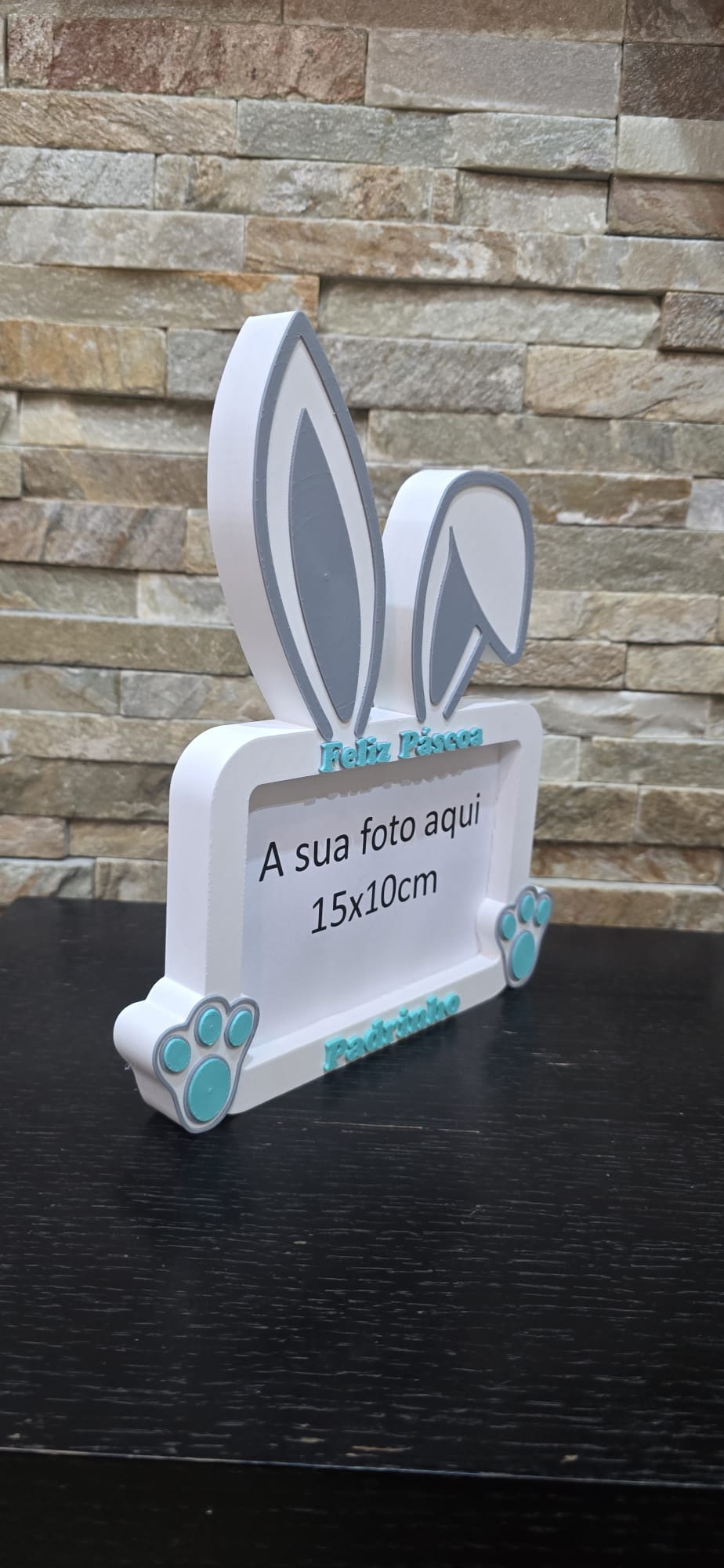 Porta-Retrato Coelho Páscoa para Padrinhos