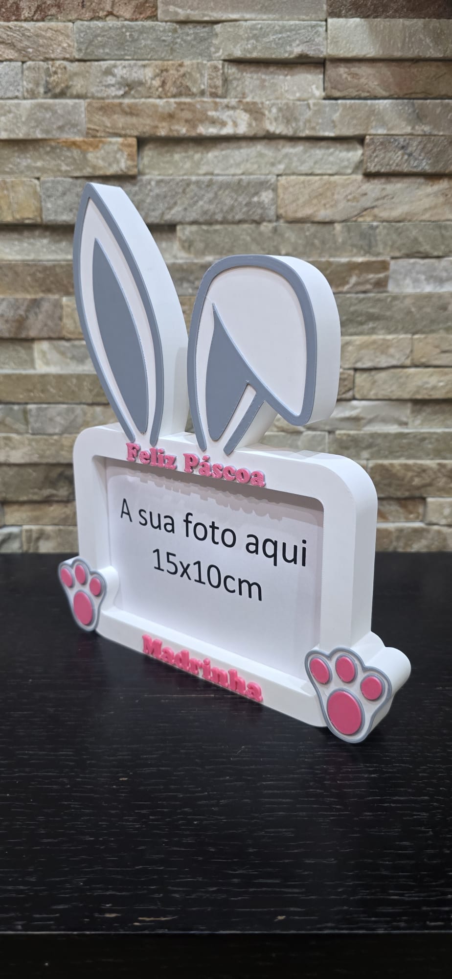 Porta-Retrato Coelho Páscoa para Padrinhos
